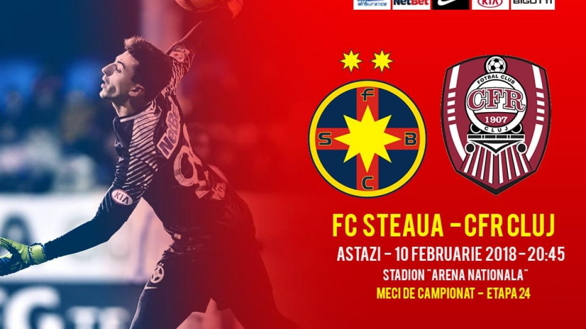FCSB - CFR Cluj 1-1. Echipa lui Dan Petrescu a rămas pe primul loc