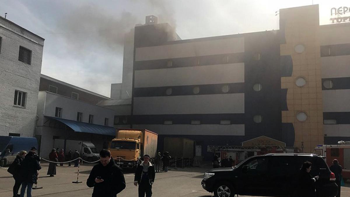 Nou incendiu într-un mall din Rusia