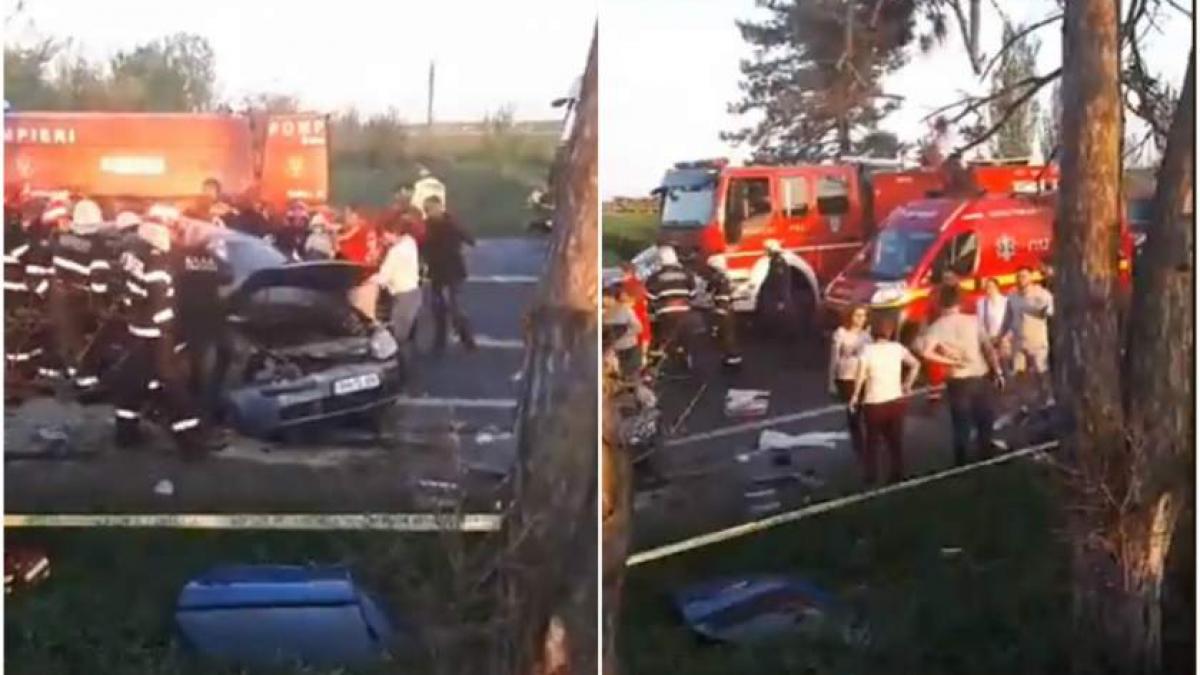 Accident rutier deosebit de grav la Tâncăbeşti. Șapte victime din care două încarcerate 