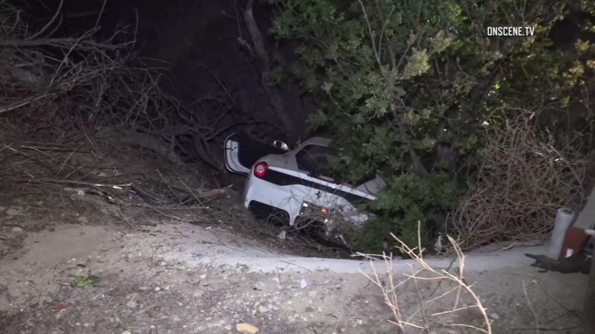 A distrus un Ferrari pentru a salva un enot!