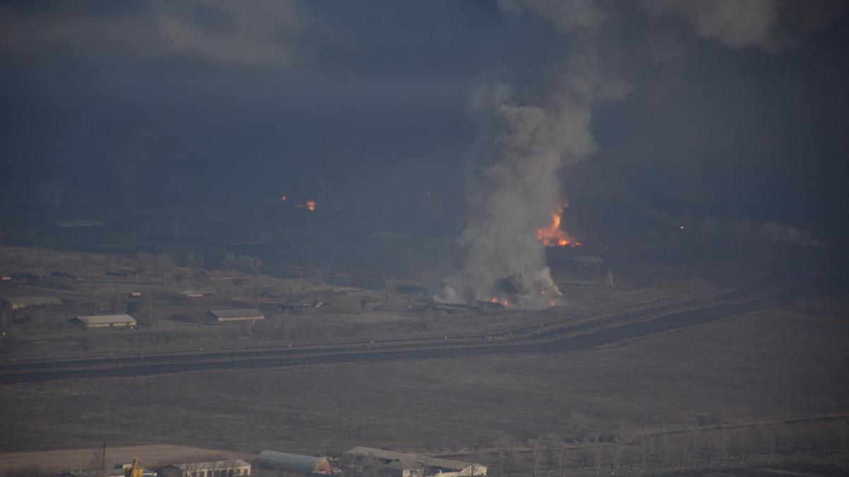 Incendiu şi explozii la un depozit de muniţie în Ucraina