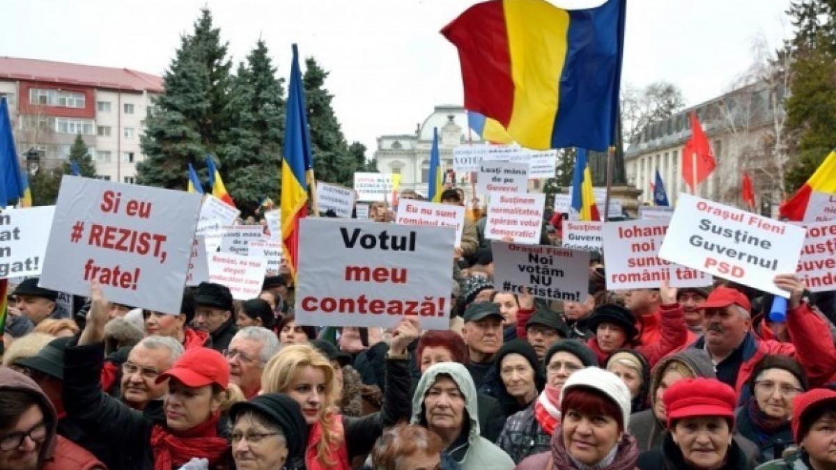 UPDATE. Mitingul PSD din Piața Victoriei