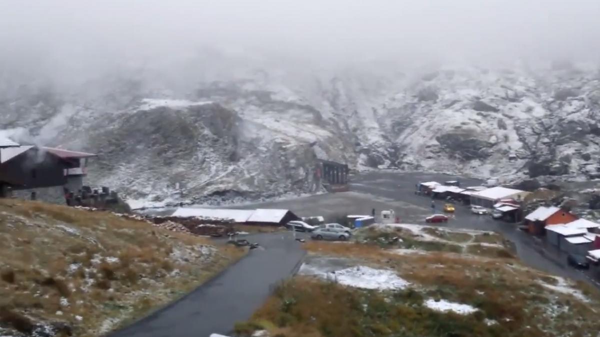Incredibil! A nins la Bâlea Lac, în Munţii Făgăraş 