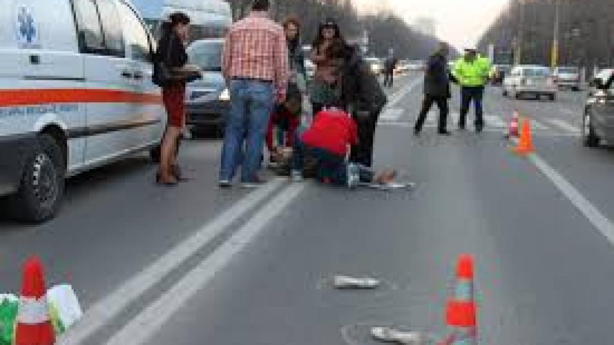 Minoră rănită pe trecerea de pietoni de un autoturism condus de un tânăr