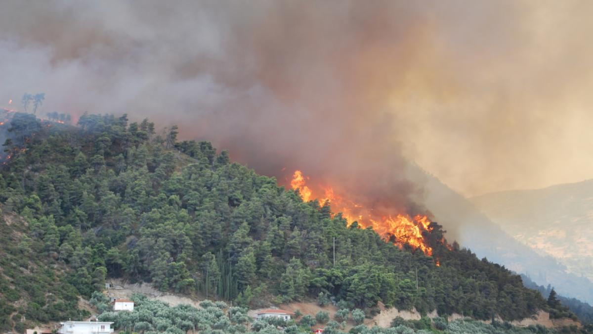 Atenţionare de călătorie pentru Grecia din cauza incendiilor de vegetaţie