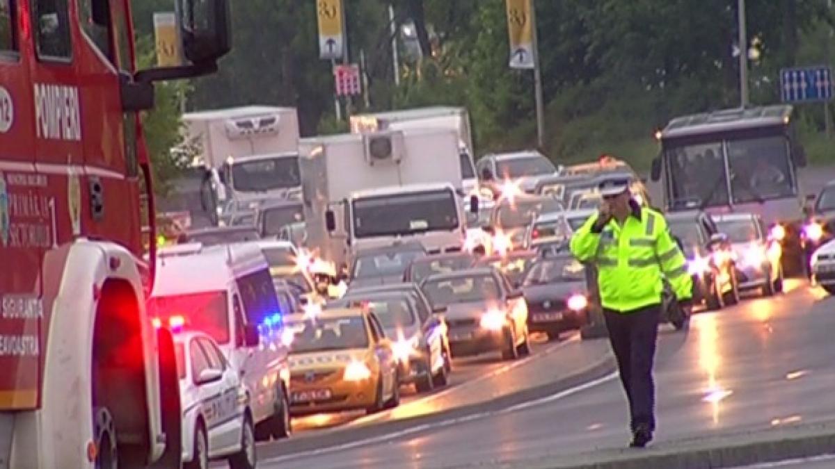 Sibiu: Patru persoane, între care un copil, rănite într-un accident pe DN1, la Cristian 