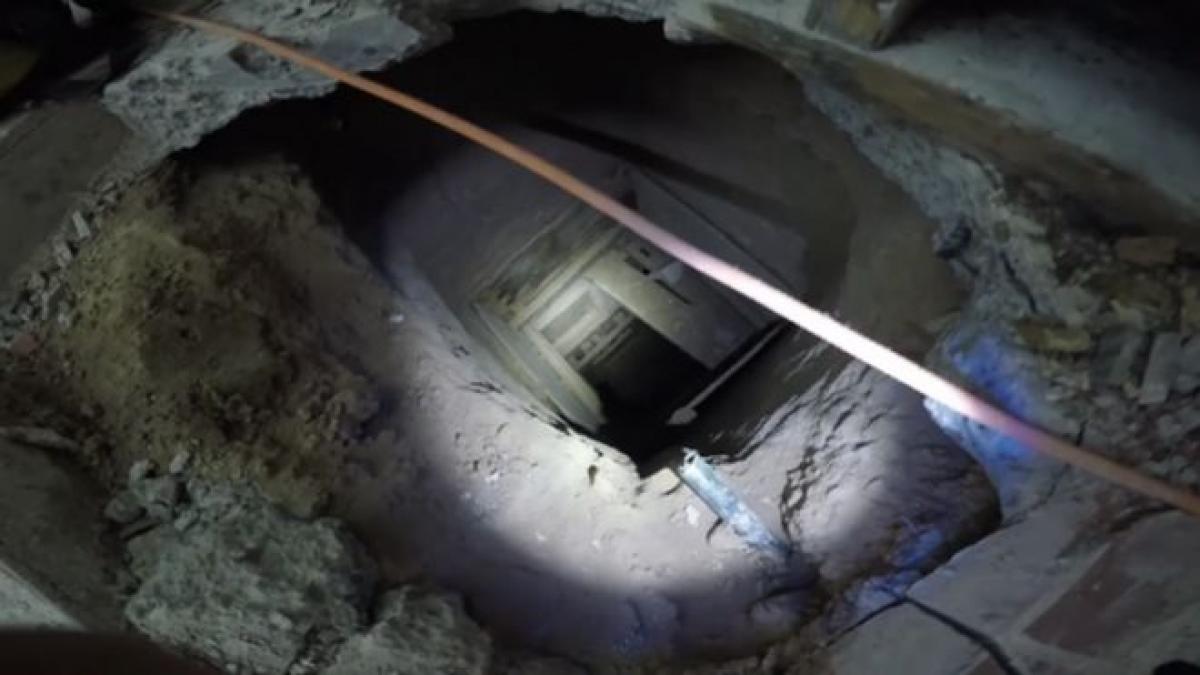 video tunel secret pentru transportul de droguri intre sua si mexic aflat sub un kfc