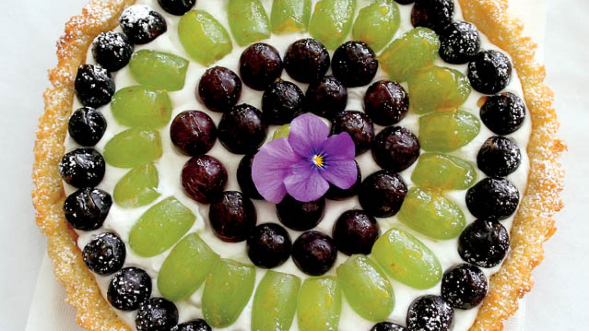 Un deliciu! Tarta cu struguri