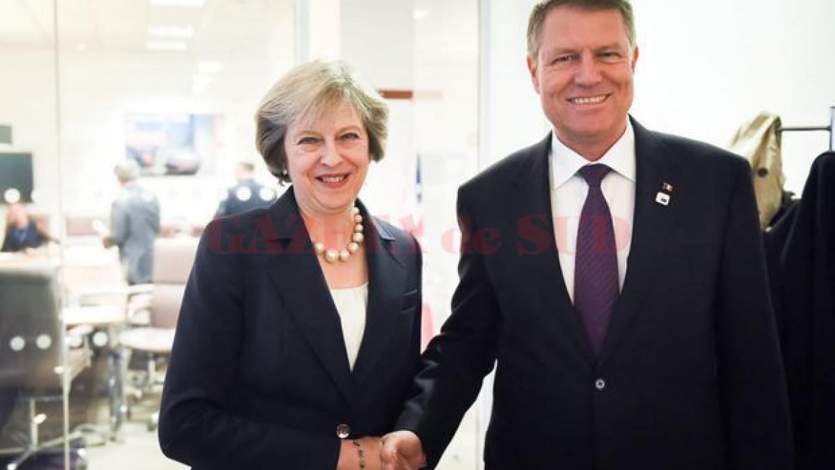 Preşedintele Iohannis va avea o întrevedere cu Theresa May, pe 14 noiembrie, la Londra 