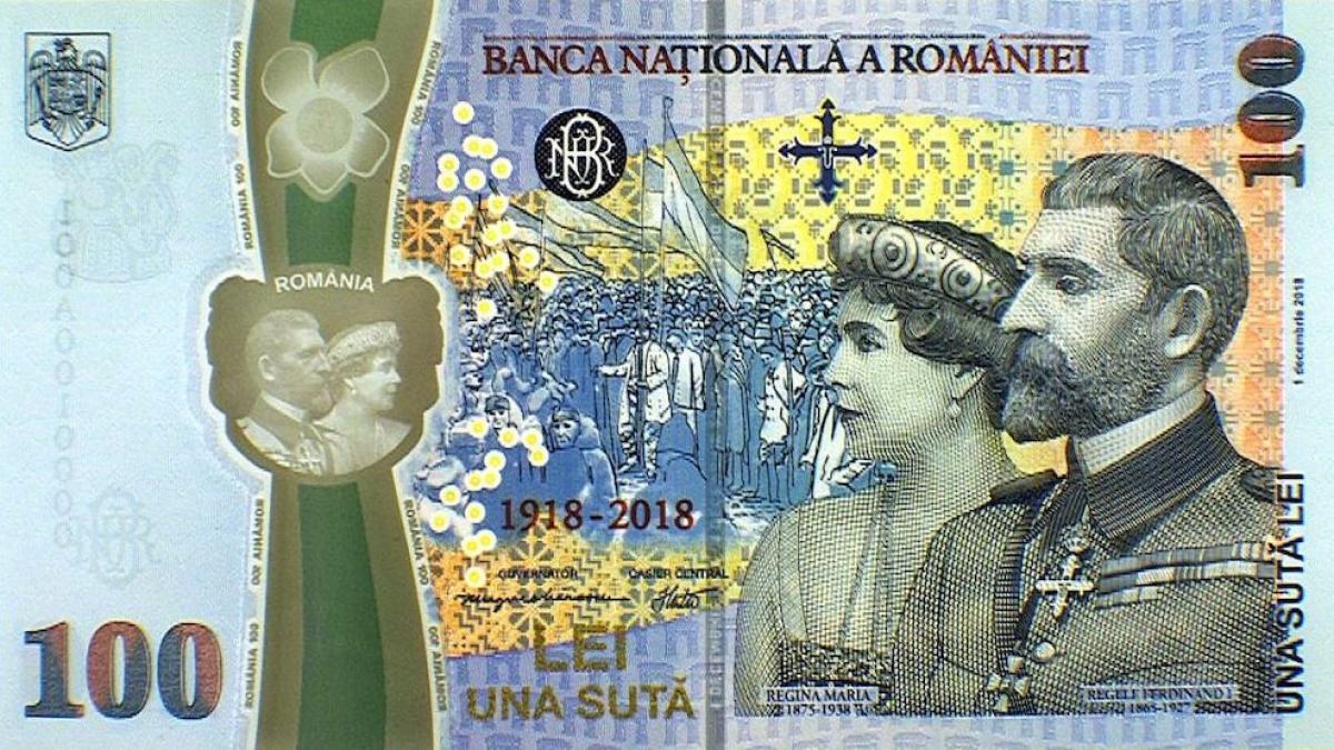 PREMIERĂ Bancnotă aniversară cu Regele Ferdinand şi Regina Maria