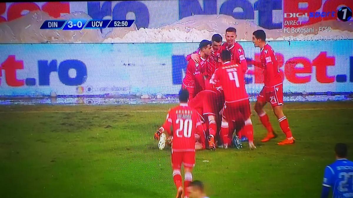DINAMO a câștigat cu 3-0 meciul cu Craiova