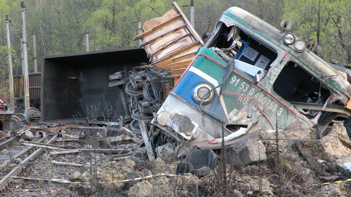 Tren de marfă deraiat în Hunedoara