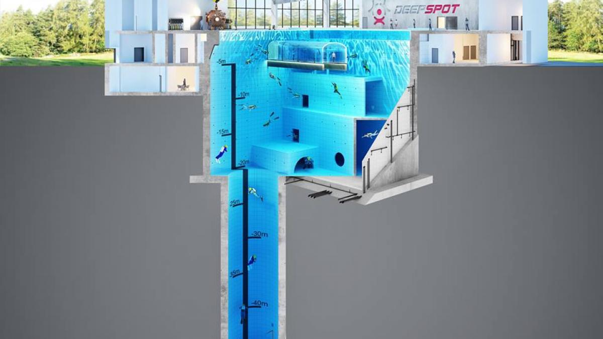 FOTO. Polonia construieşte cea mai adâncă piscină din lume
