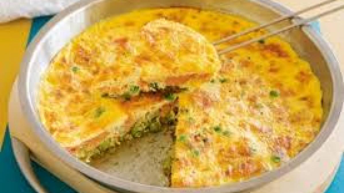 Reţeta zilei: Frittata cu somon