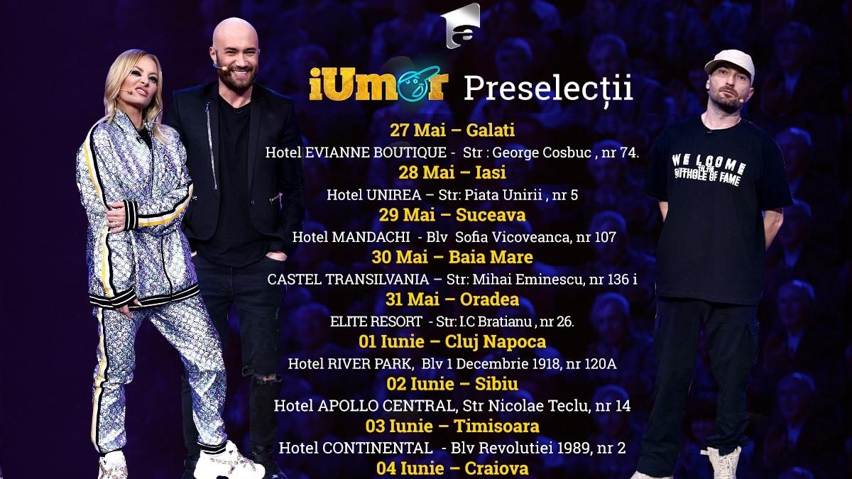 ”iUmor” începe preselecțiile în țară pentru cel de-al șaptelea sezon, la Antena 1