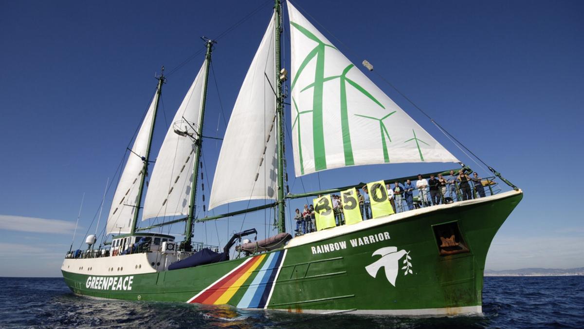 Nava-fanion a Greenpeace, în România