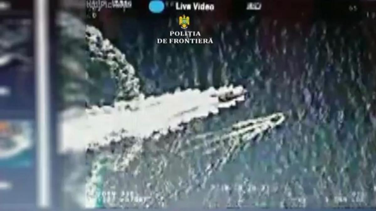 Urmărire ca în filme pe Marea Neagră, în apropiere de Costinești. Focuri de armă, marinari răniți și o navă scufundată