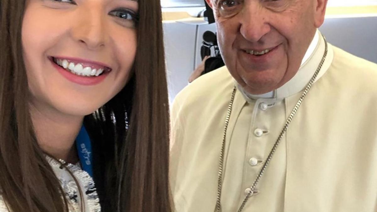 Mădălina Iacob, reporter Observator/Antena 1 – cel mai tânăr jurnalist acreditat la Vatican