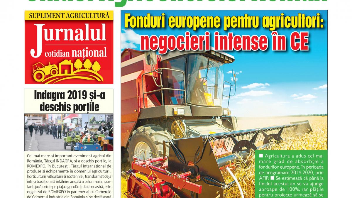 Jurnalul îţi oferă, joi, 31 octombrie, Ghidul Agricultorului Român