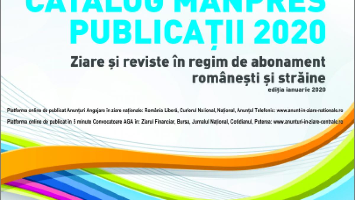 Manpres, firmă de distribuție de abonamente presă, a lansat catalogul 2020 cu oferte de pret pentru anul viitor. Ziarul Financiar, Business Magazin, Financial Times sau The Economist cele mai vândute ziare si reviste!