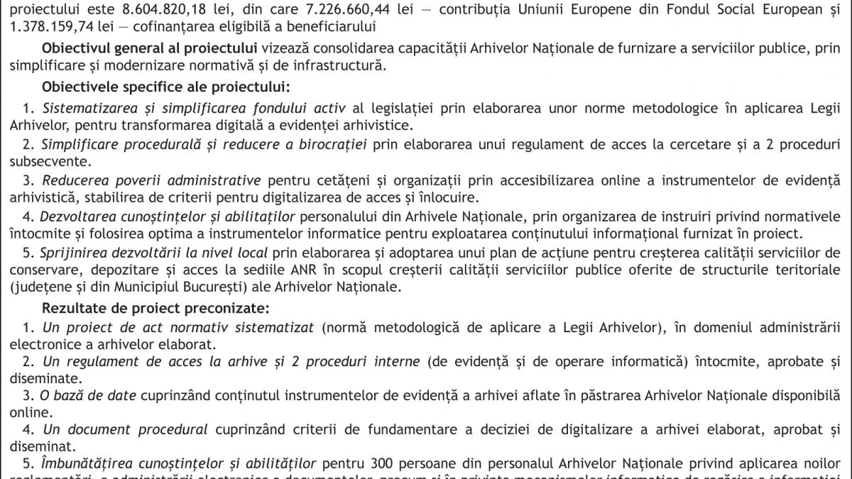 Lansare proiect SIPOCA 597