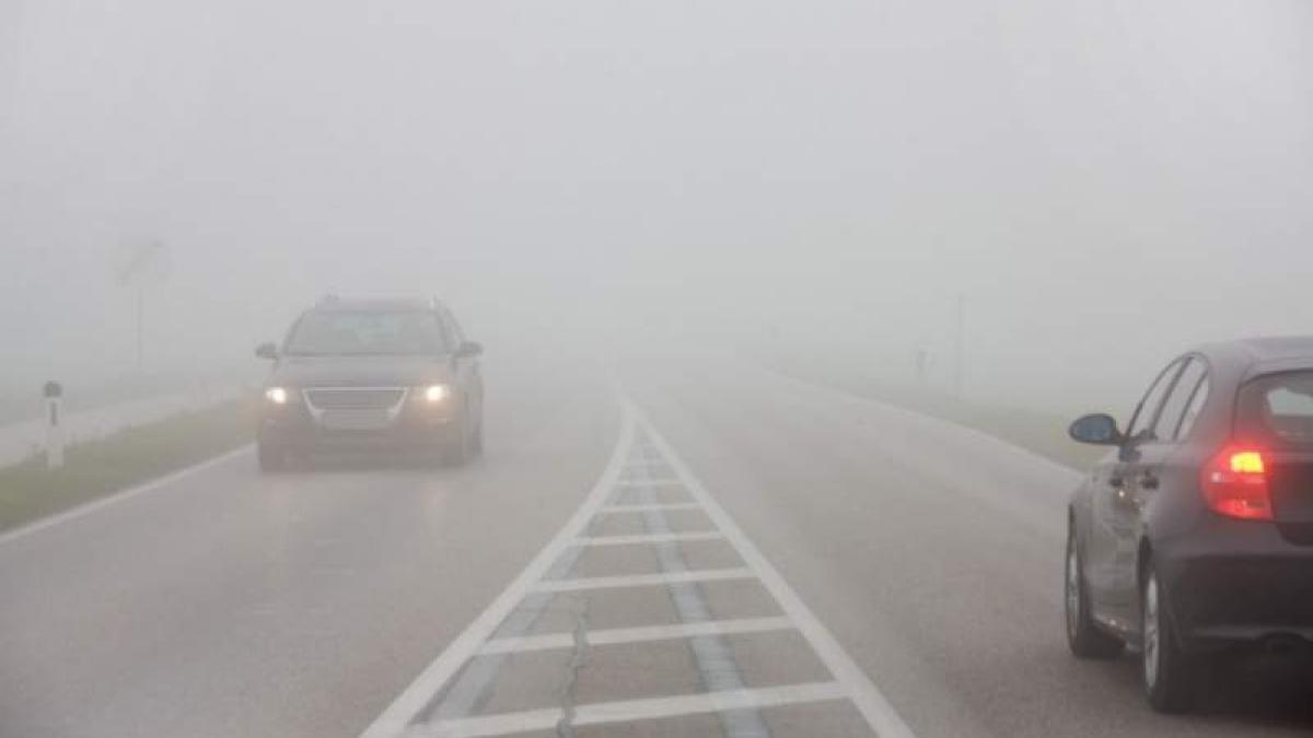 Avertizare ANM. Cod galben de ceaţă densă în 8 județe