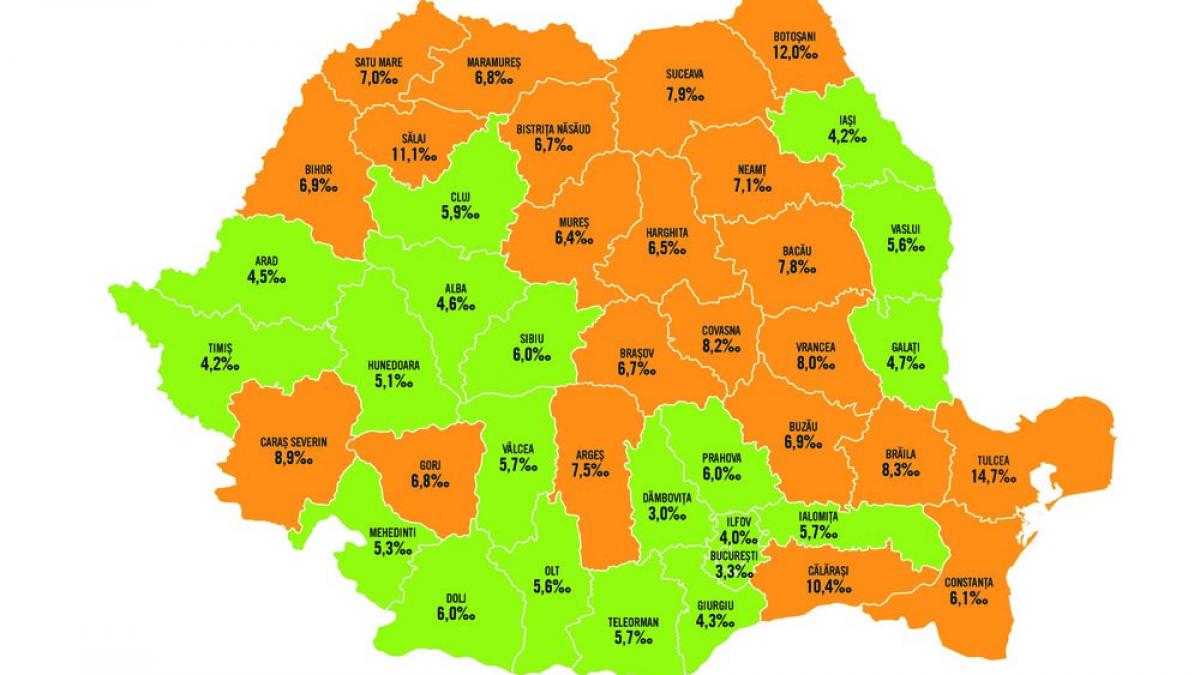 Tulcea, judeţul în care mor cei mai mulţi bebeluşi: 15 din 1.000