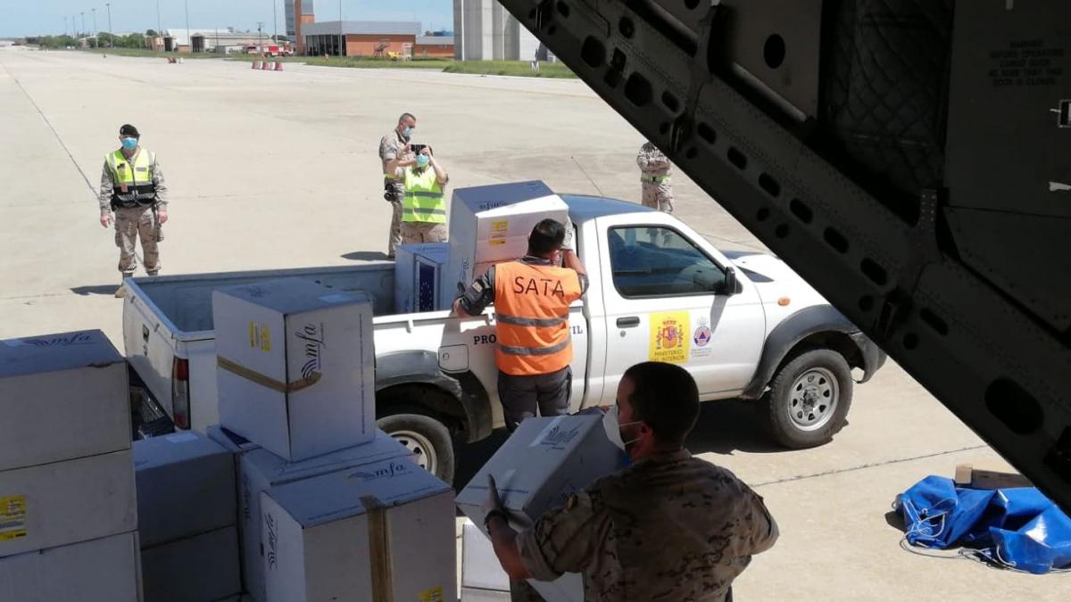 Misiune de transport aerian în Spania