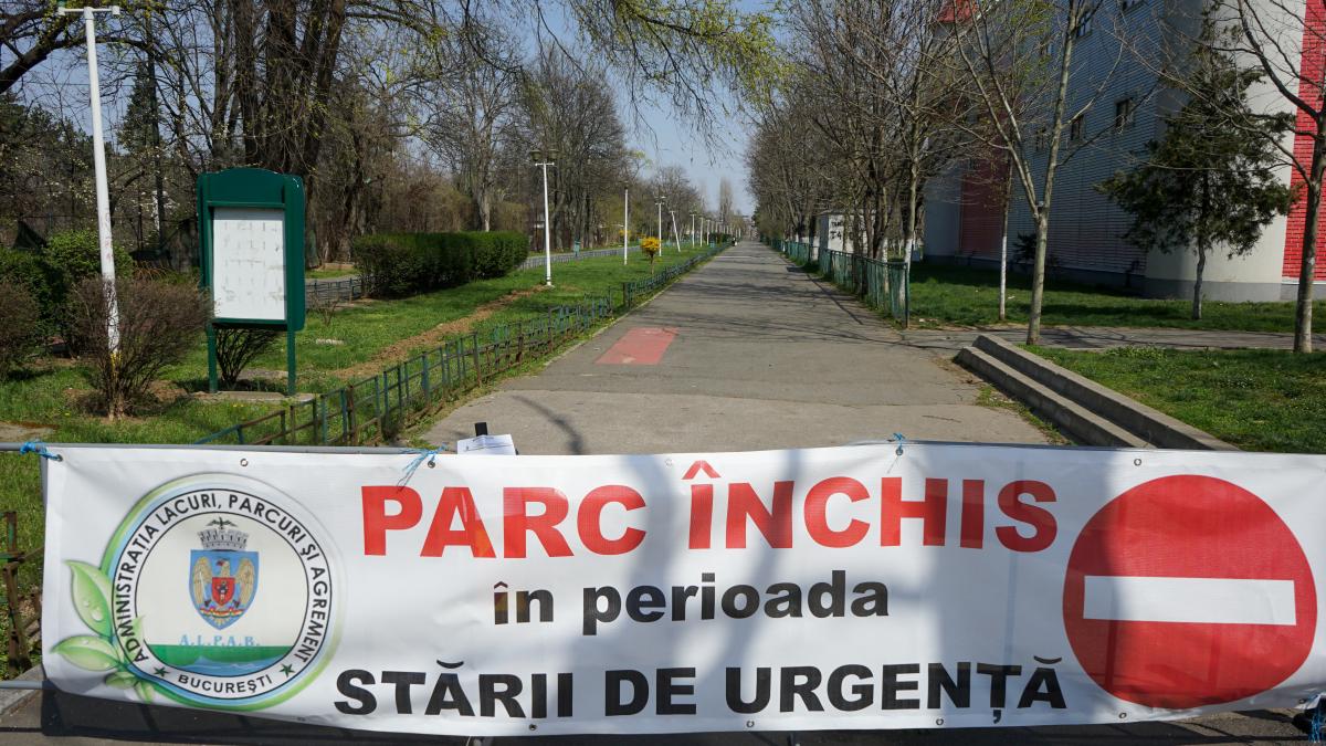 Decizie: Parcurile din capitală se deschid la încetarea stării de urgență