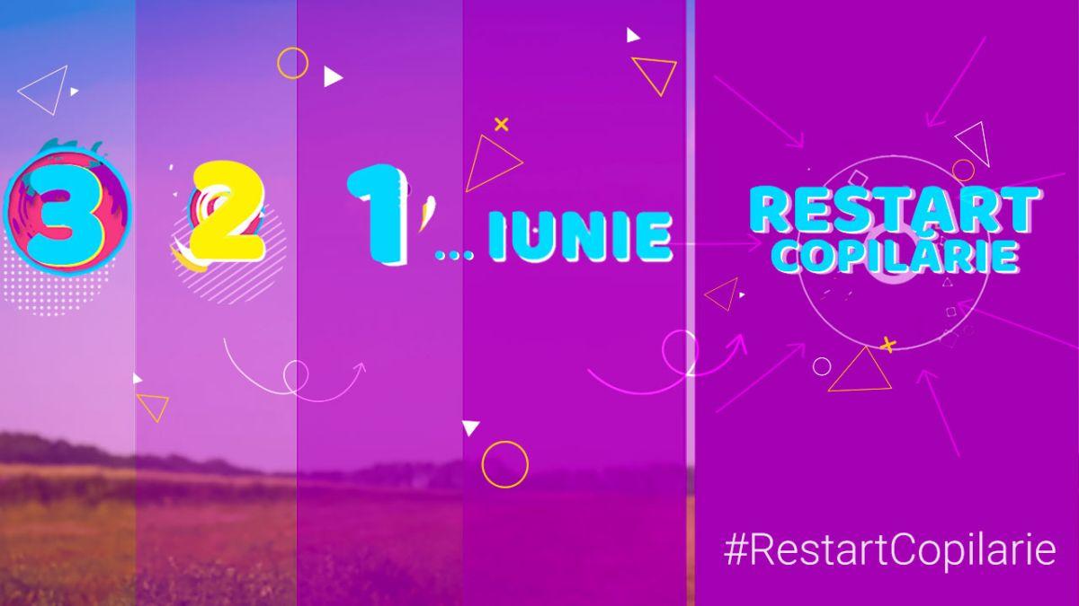 Peste 30 de vedete TVR participă la campania în care Ziua Copiilor durează o lună Din 30 mai până în 30 iunie, TVR „DĂ RESTART COPILĂRIEI”