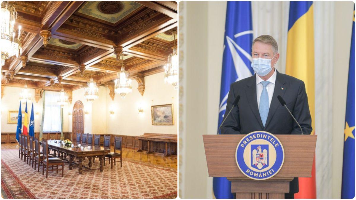 Moș Crăciun a venit, și anul acesta, la Palatul Cotroceni. Cu piese de mobilier sculptat, achiziționat în campania electorală