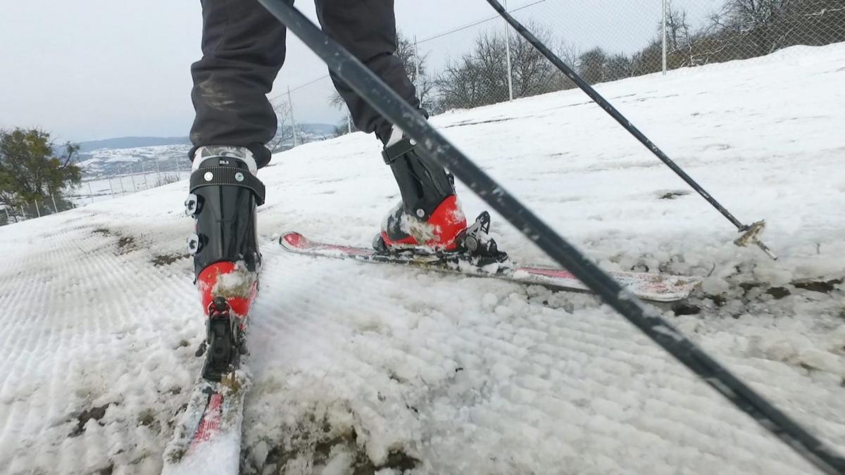 Accident grav, între schiori