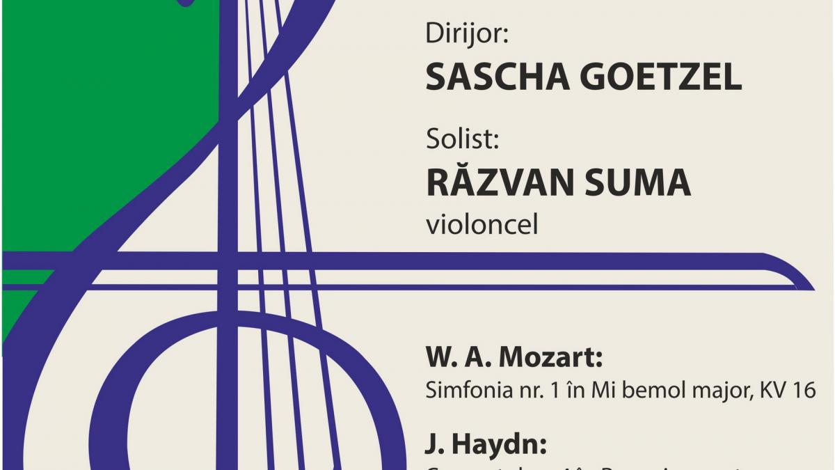 HAYDN-MOZART-BEETHOVEN,   sub bagheta dirijorului vienez SASCHA GOETZEL,  LIVE de la SALA RADIO