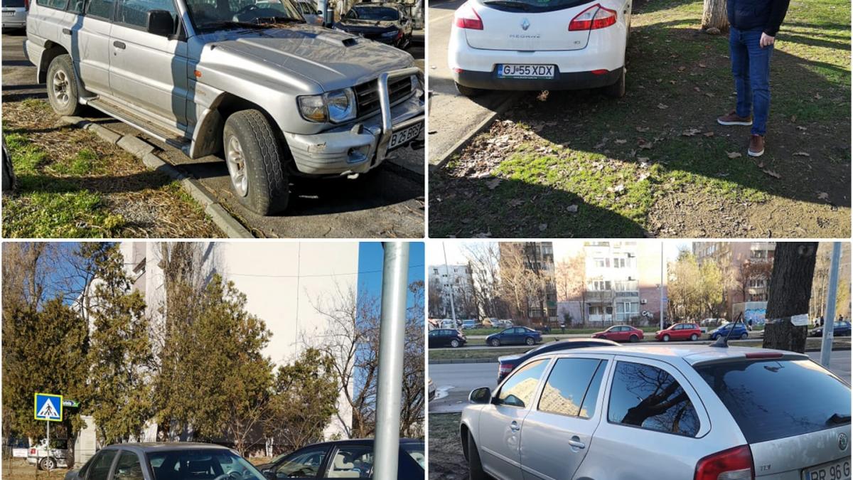 Sancțiuni maxime pentru șoferii care parchează pe trotuar, fără să lase loc minim un metru