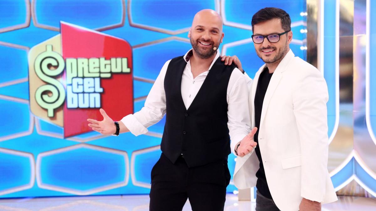 Liviu Vârciu și Andrei Ștefănescu au început filmările  pentru quiz show-ul Prețul cel bun