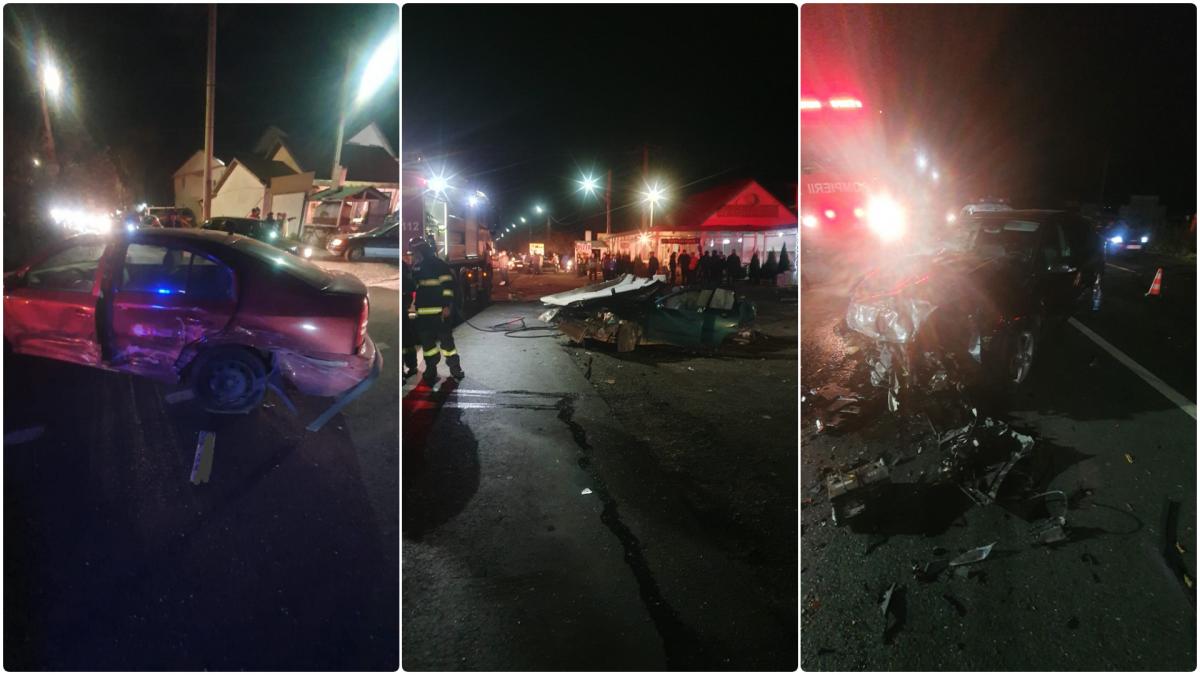 Buzău: Un copil și trei adulți răniți în urma unui accident în care au fost implicate trei mașini