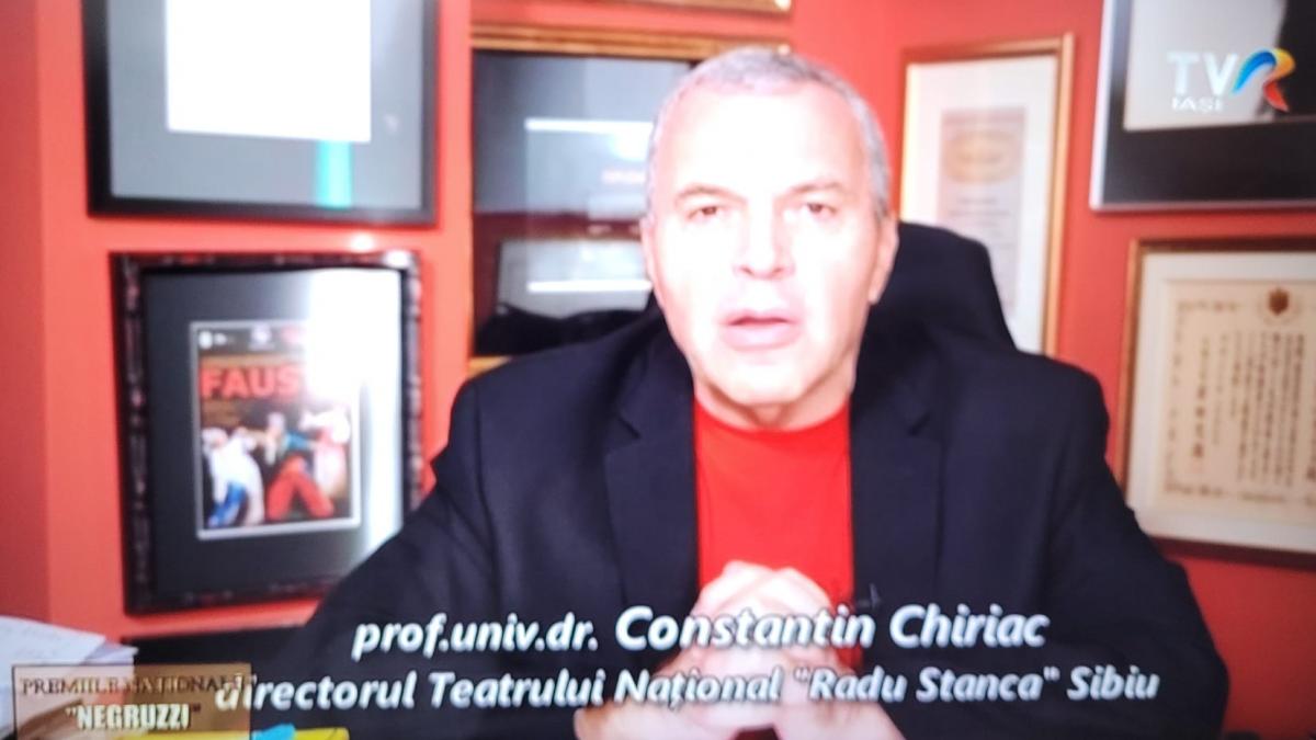 Constantin Chiriac, laureat al Premiilor Naționale Negruzzi