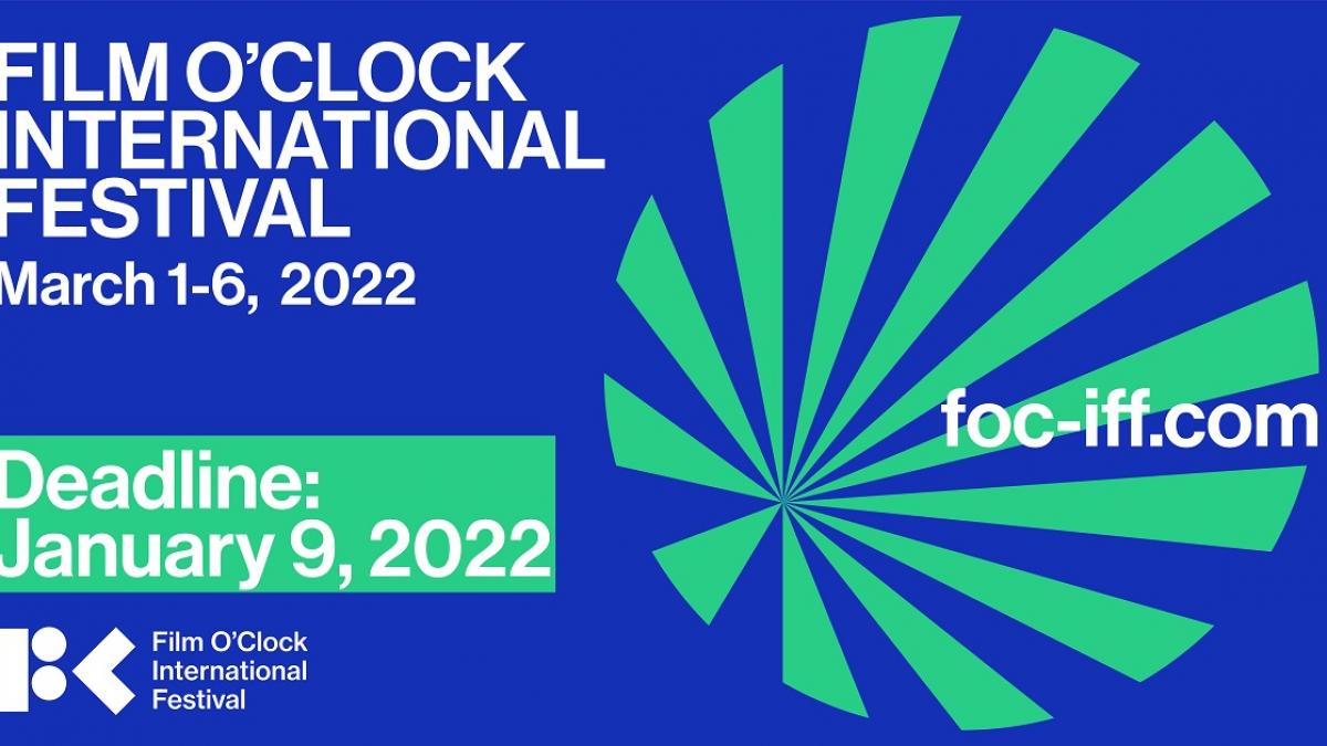 Festivalul Internațional Film O’Clock  revine cu cea de-a doua ediție în șase țări de pe două continente în perioada 1 - 6 martie 2022. Înscrieri deschise până pe 9 ianuarie pentru Competiția Internațională de Scurtmetraj