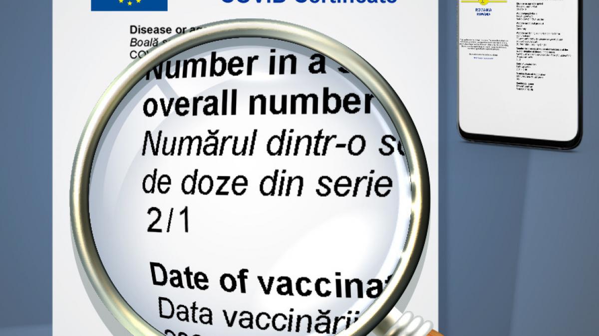 Certificatele digitale Covid vor avea un nou tip de marcaj