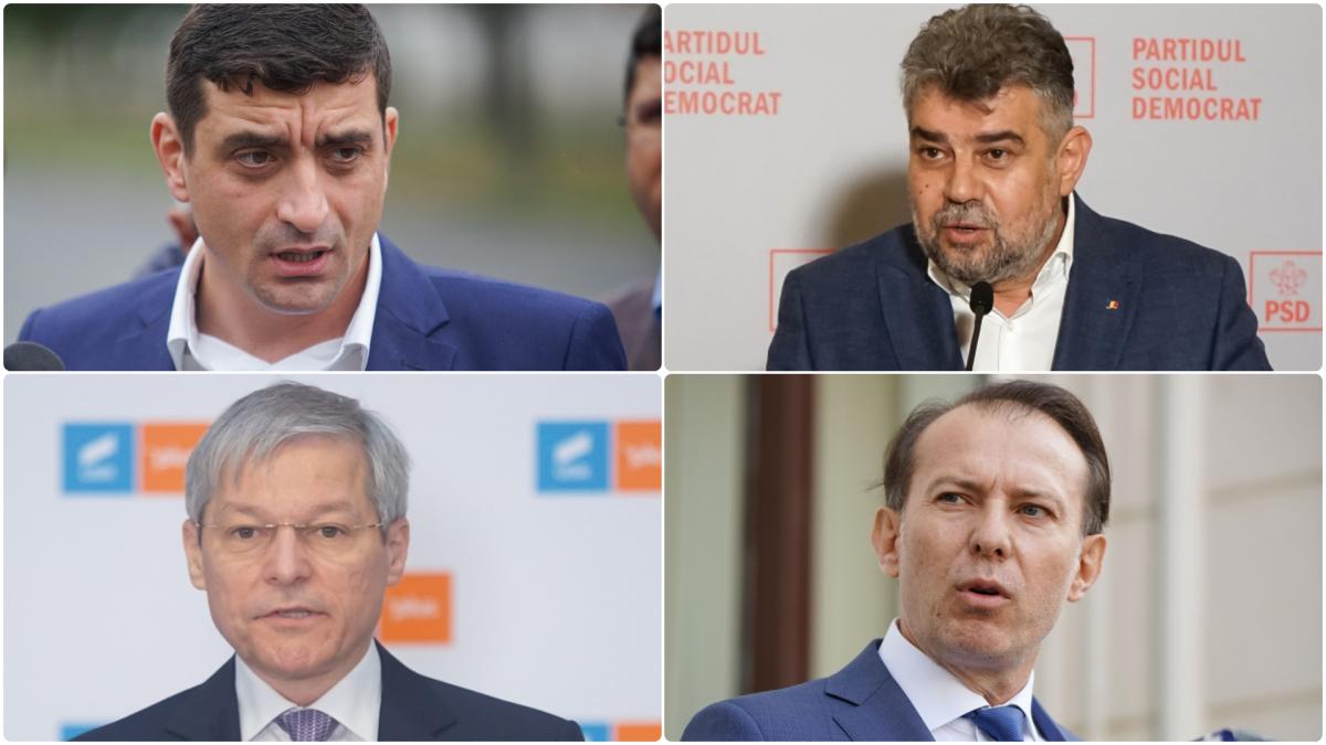 AUR și PSD, cele mai spectaculoase creșteri în sondajele de opinie în 2021. PNL și USR au luat-o la vale
