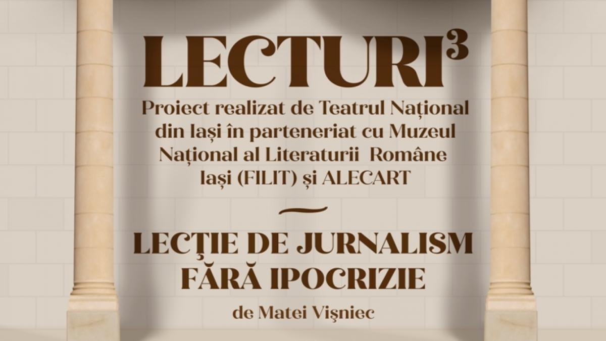 La Naționalul ieșean, „Lecție de jurnalism fără ipocrizie” de Matei Vișniec, un nou spectacol-lectură în proiectul „Lecturi”