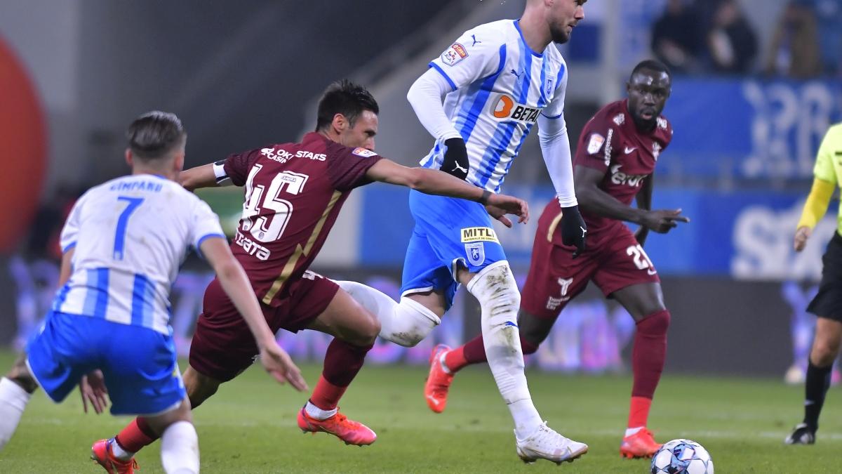 Meci nebun în Bănie. Universitatea Craiova o egalează pe CFR Cluj în ultimele secunde