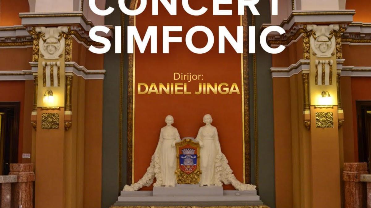 Dirijorul Daniel Jinga la pupitrul Filarmonicii din Arad, într-un program ce îl omagiază pe întemeietorul operei bucureştene, George Stephănescu