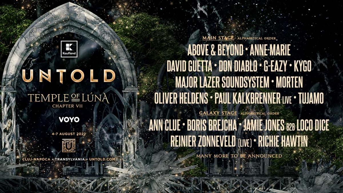 Nume SURPRIZĂ la Untold 2022. Cine va evolua pe Cluj Arena în această vară