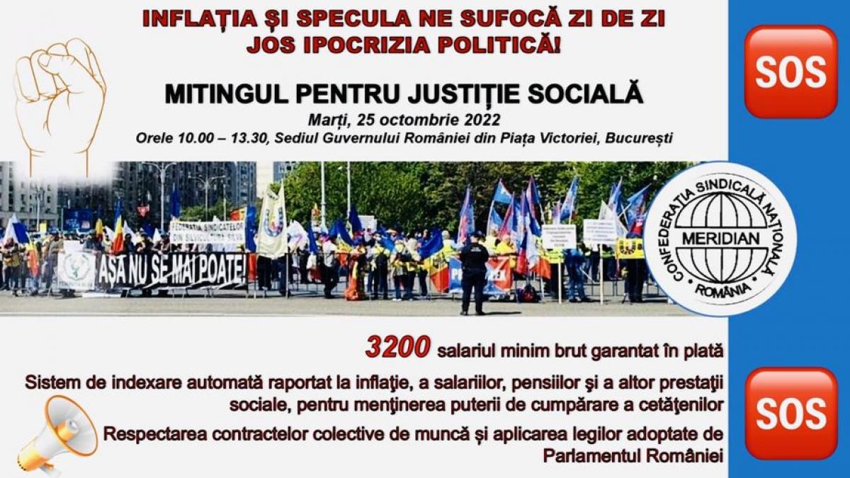Proteste masive în Capitală! Marți, sindicatele vin în fața Guvernului