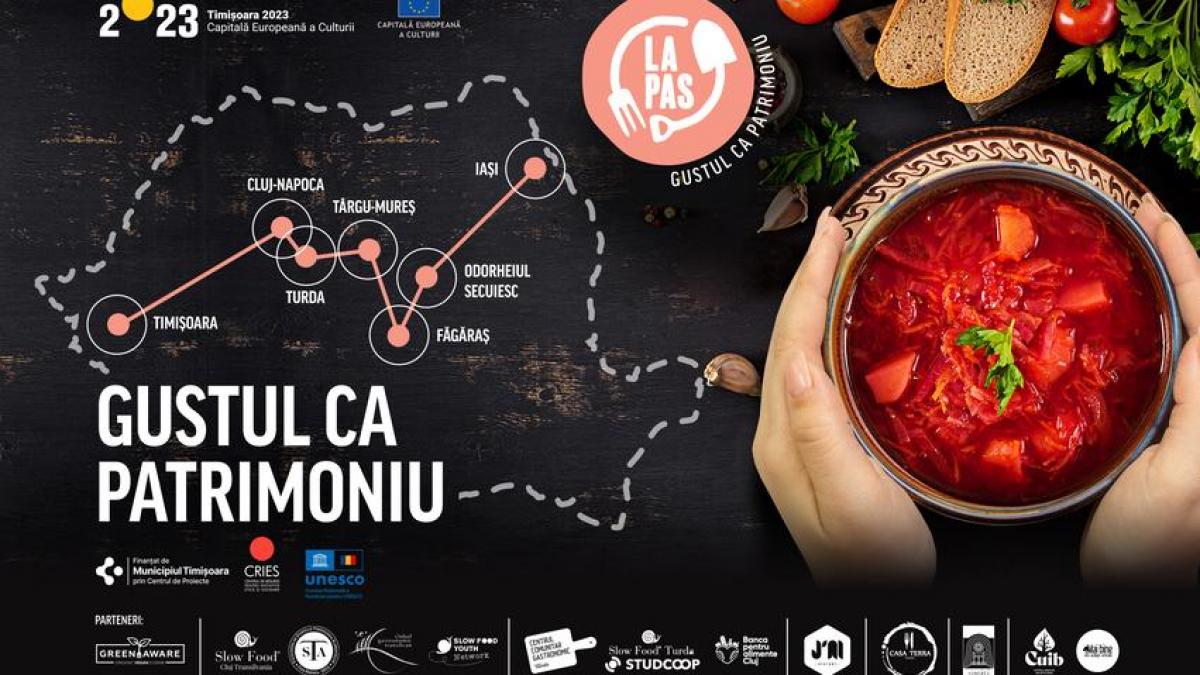 Gustul ca patrimoniu: element de patrimoniu imaterial UNESCO, propus de asociația CRIES pentru reinterpretare în Timișoara, Cluj, Turda, Odorheiu Secuiesc, Făgăraș, Târgu Mureș și Iași   
