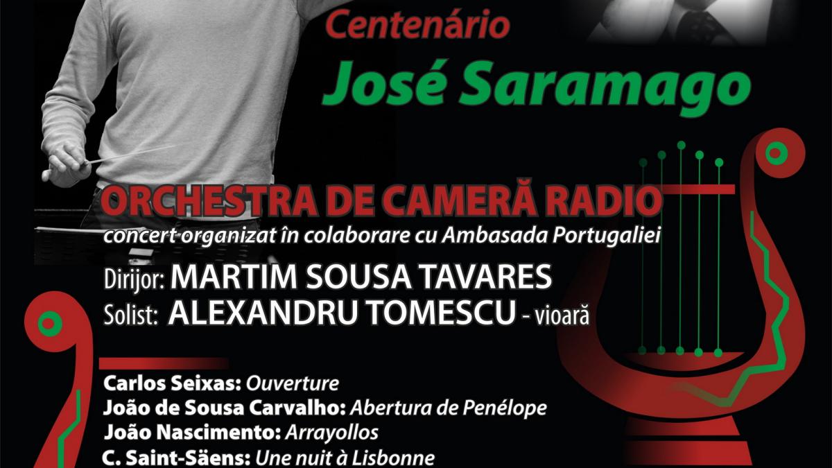 Eveniment extraordinar la Sala Radio:  CENTENARUL JOSÉ SARAMAGO  – laureat al premiului NOBEL pentru literatură