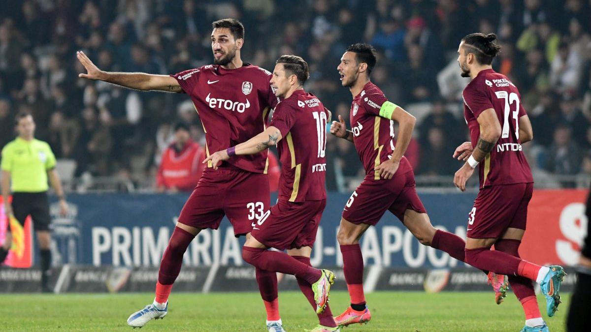 CFR Cluj urcă pe podium în Superligă, după o victorie la limită obținută greu la CS Mioveni