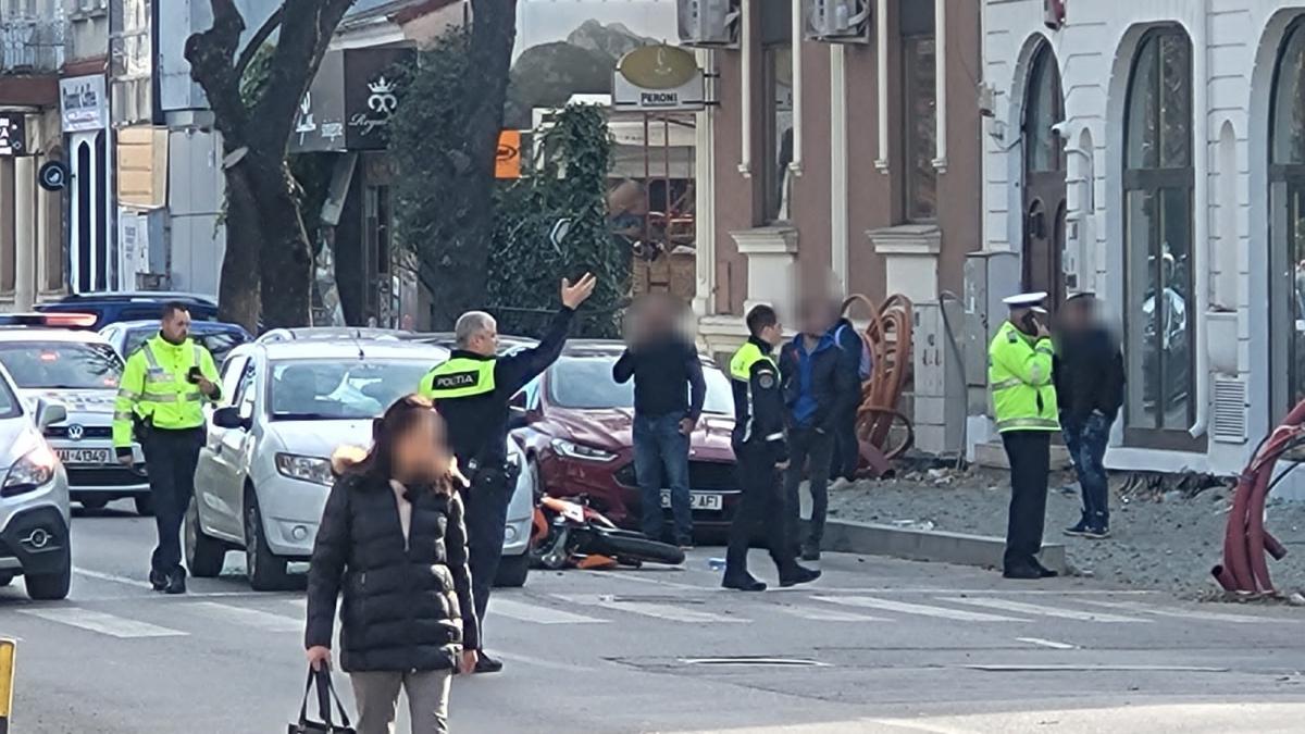 Accident grav în Constanța. Un motociclist a ajuns la spital