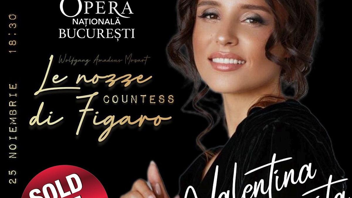 Valentina Naforniță, invitată pe scena Operei Naționale București în spectacolul „Nunta lui Figaro”